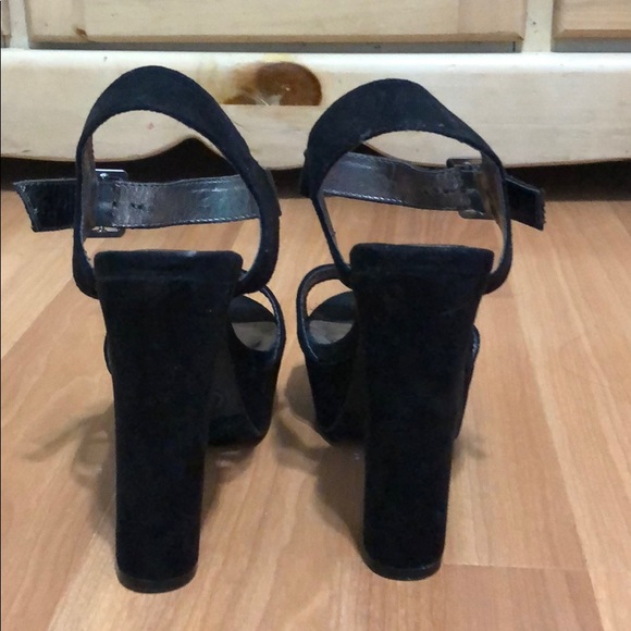 Material Girl Black Block Heels - Picture 4 of 4